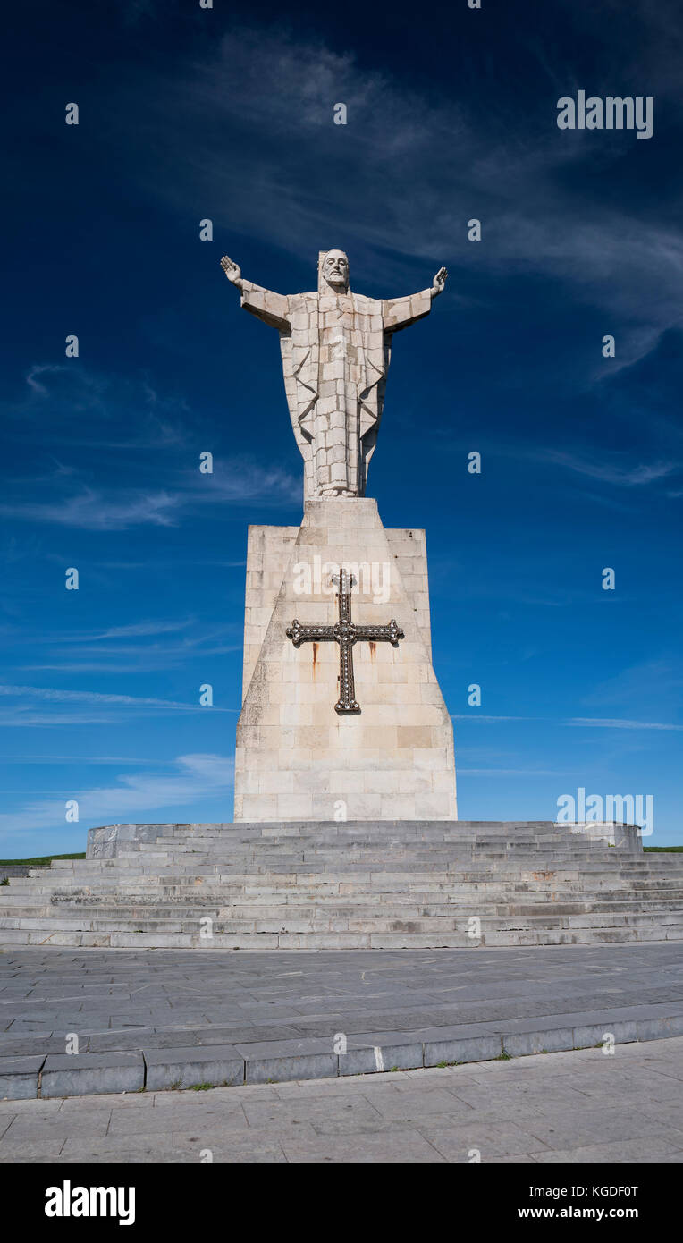 Monte Naranco monumento al Sagrado Corazón de Jesús Banque D'Images