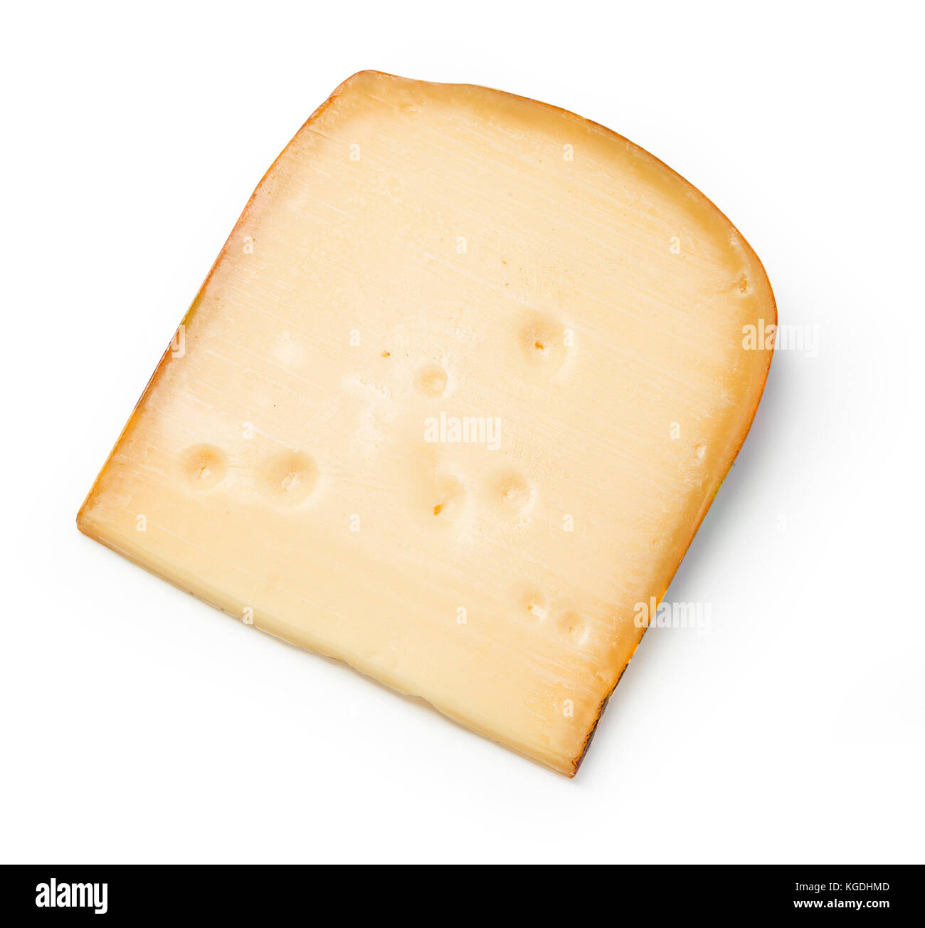 Fromage isolé sur fond blanc avec clipping path Banque D'Images