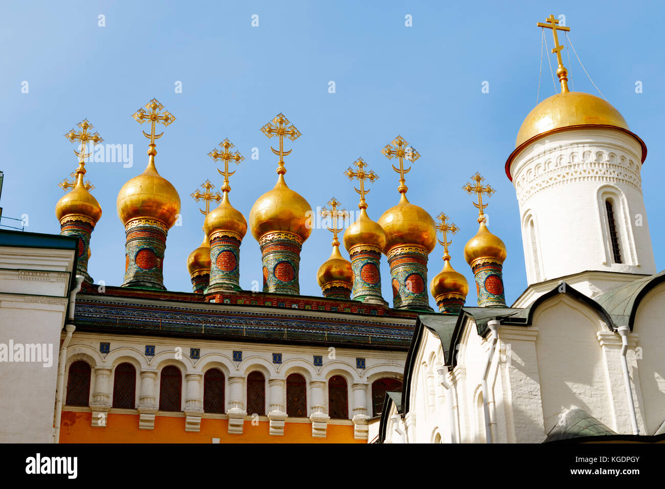 Moscou, Russie - le 8 avril 2015 : une vue sur le kremlin-complexe fortifié au cœur de Moscou. Il sert de résidence officielle du président de Banque D'Images