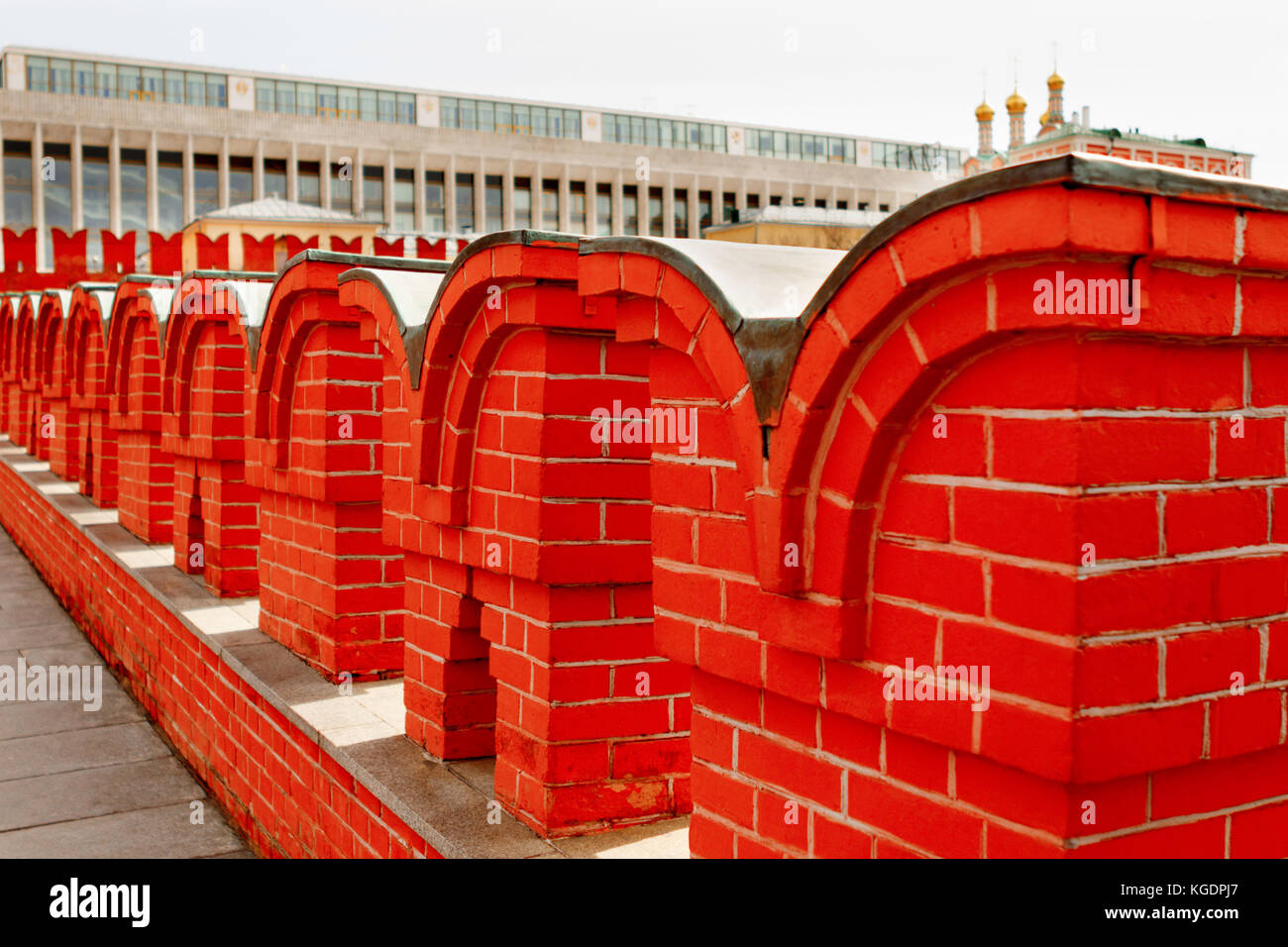 Moscou, Russie - le 8 avril 2015 : une vue sur le kremlin-complexe fortifié au cœur de Moscou. Il sert de résidence officielle du président de Banque D'Images