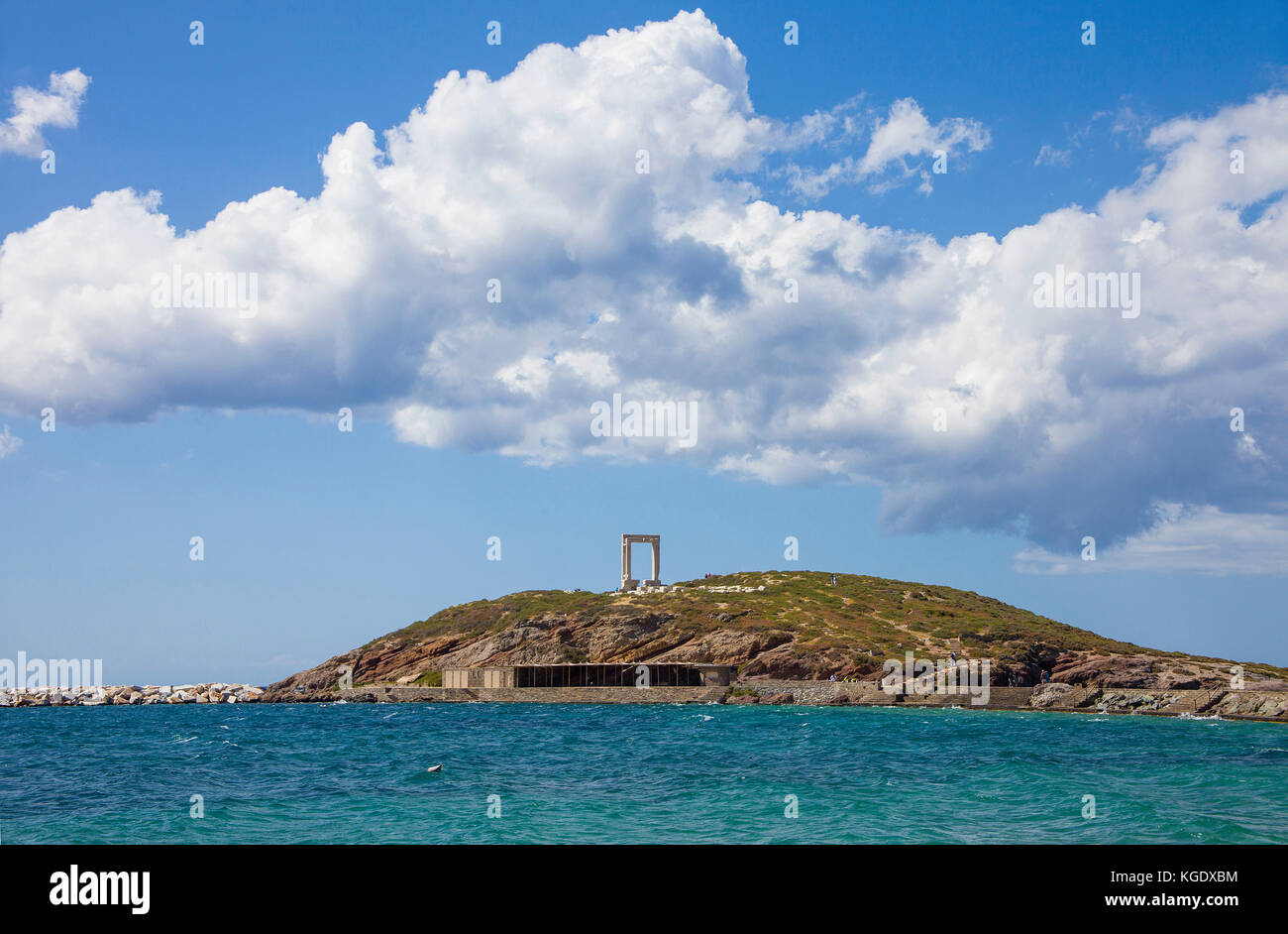 Portara de Naxos, monument de l'île de Naxos, Cyclades, Mer Égée, Grèce Banque D'Images