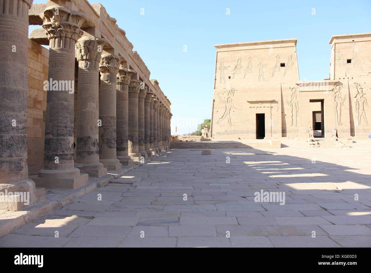 Temple de Philae, Egypte Banque D'Images