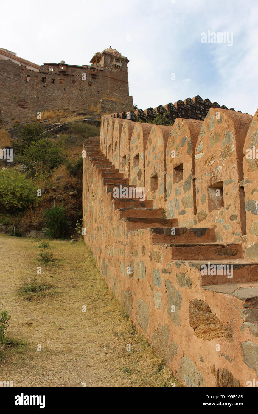 Fort de Kumbalgarh, Inde Banque D'Images