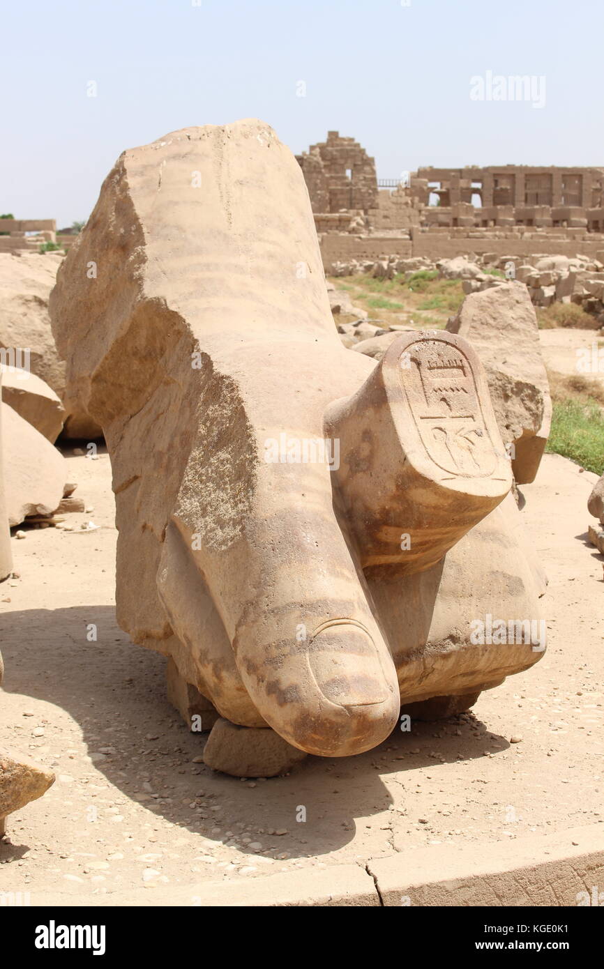 Temple de Karnak, Egypte Banque D'Images