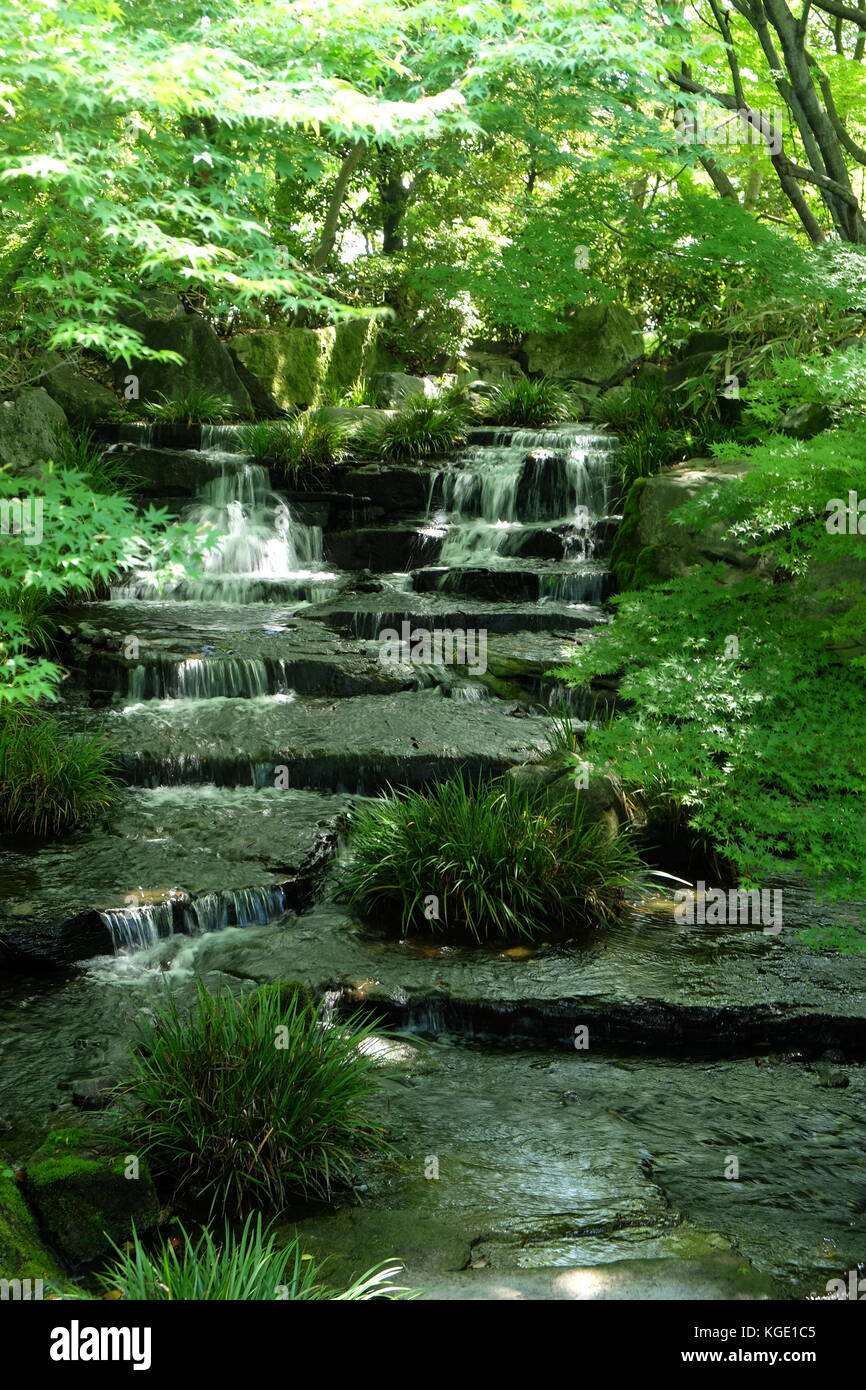 Koko-en garden à himeji, Japon, est un jardin japonais construit en 1992. Banque D'Images