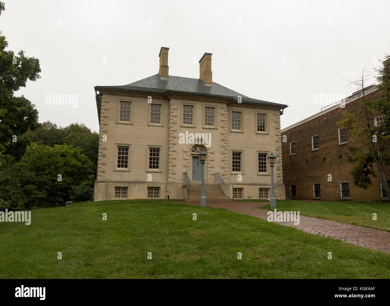 Carlyle House Historic Park in Alexandria, Virginia, United States. Banque D'Images