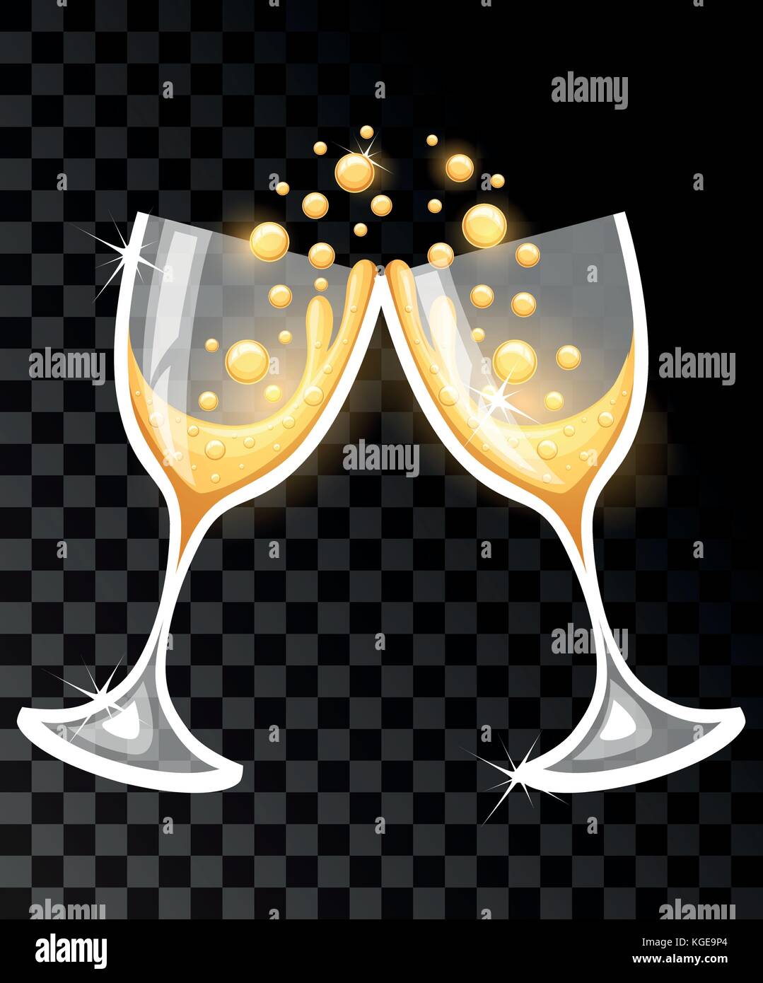 Invitation Birthday Cocktail Party Champagne Card Banque D Image Et Photos Alamy