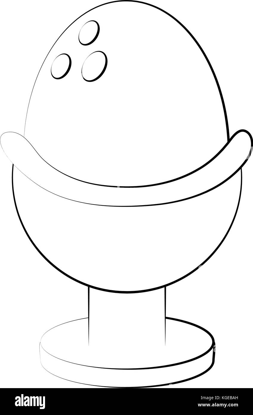 oeuf en coupe Illustration de Vecteur