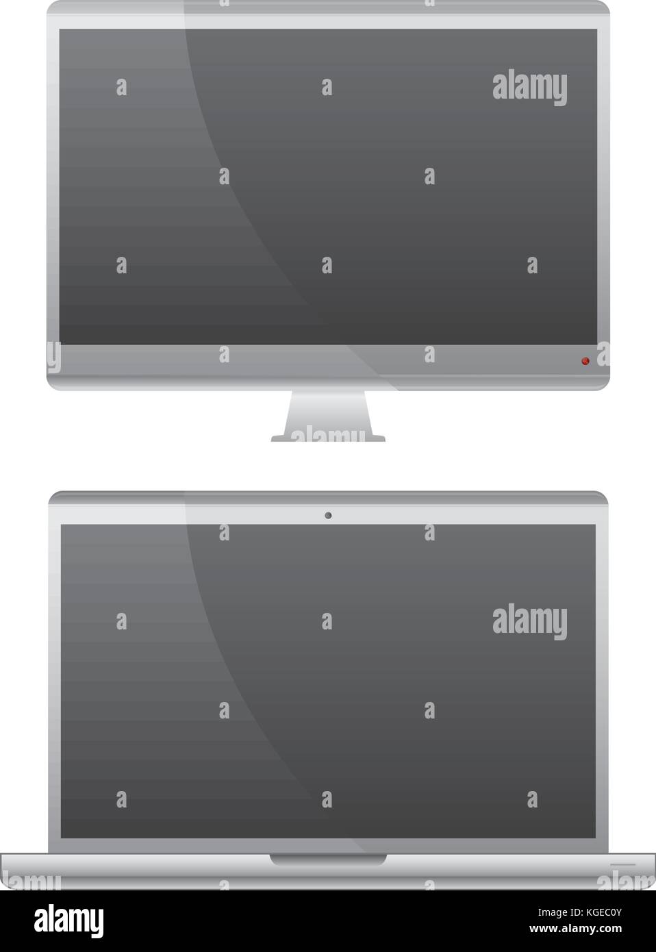 Périphérique d'ordinateur mobile art vectoriel thème illustration Illustration de Vecteur