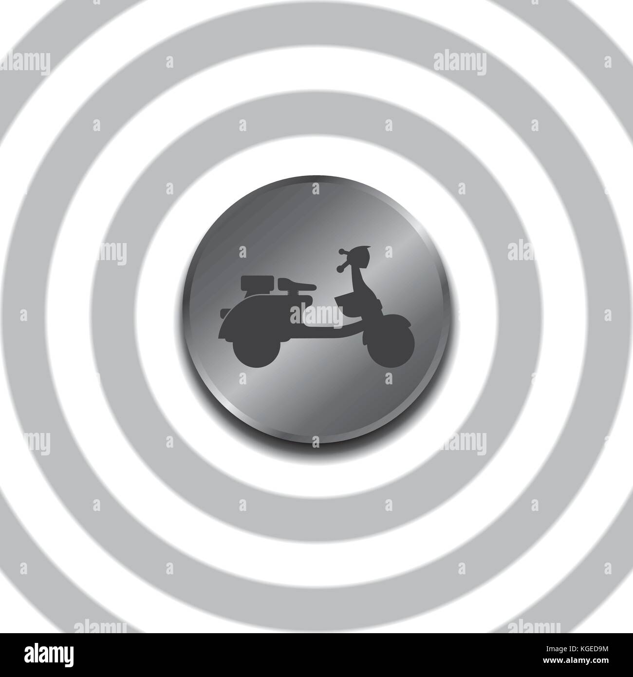 Icône Bouton media art graphique de vecteur illustration Illustration de Vecteur