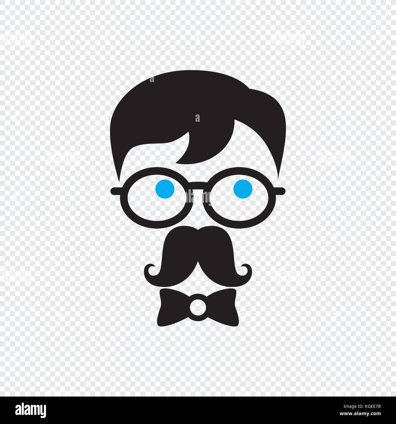 Geek personnage avatar vector illustration art graphique Illustration de Vecteur