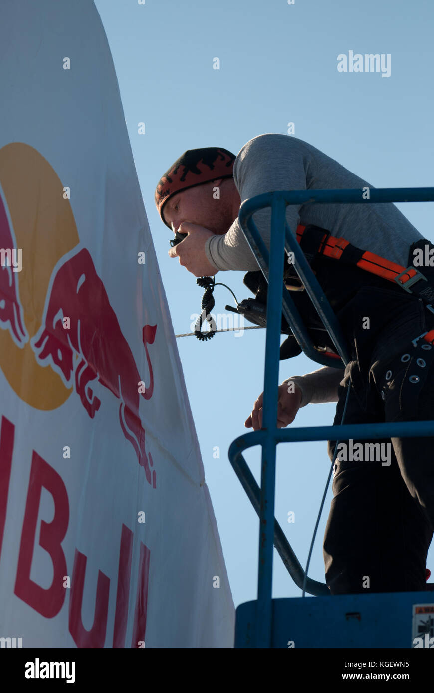Des scènes de la compétition de planche à neige Red Bull Snowscrapers à New York (février 2009). Banque D'Images
