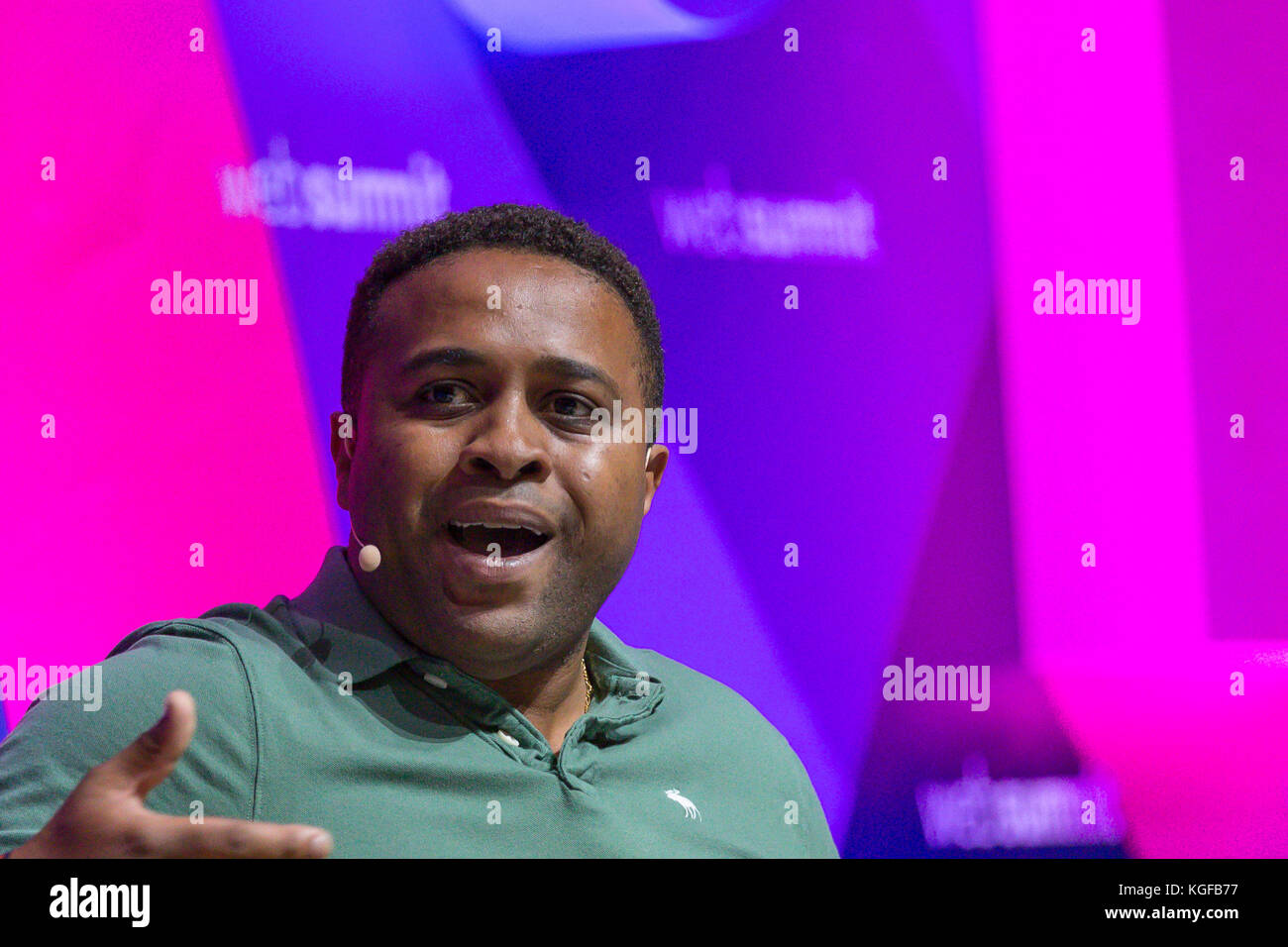 Lisbonne, Portugal. 07Th nov, 2017. L'UEFA, l'ambassadeur Jorge Andrade au sommet web 2017, à Lisbonne, Portugal crédit : Alexandre de Sousa/Alamy live news Banque D'Images