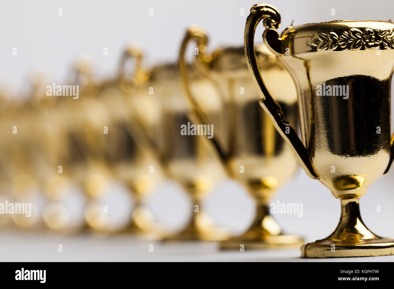 Les gagnants du trophée d'or réalisation d'arrière-plan Banque D'Images