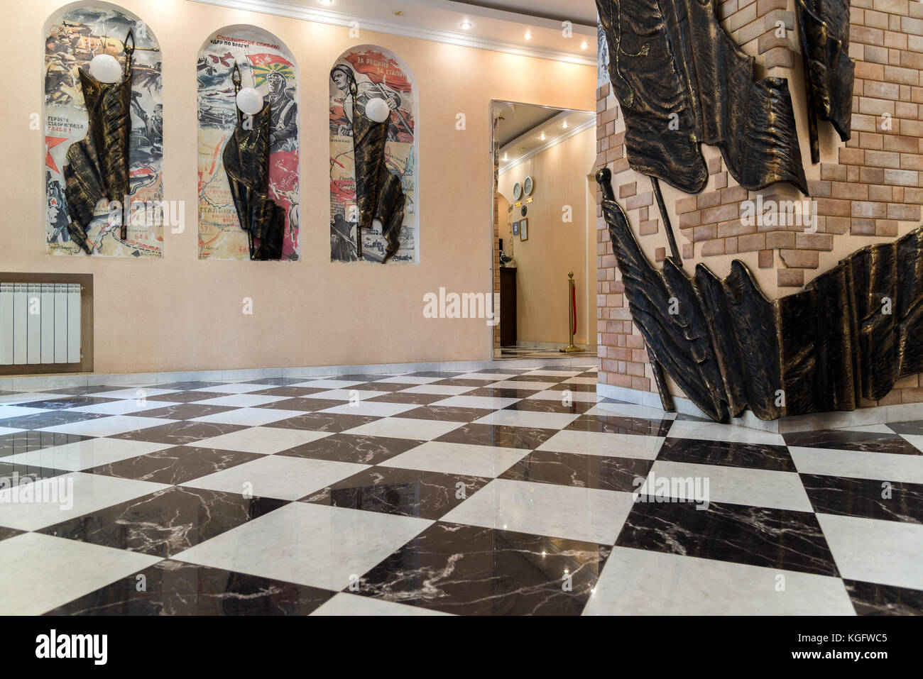 Volgograd, Russie - 3 novembre. En 2016. l'intérieur de l'hôtel stalingrad dédié à bataille de Stalingrad Banque D'Images