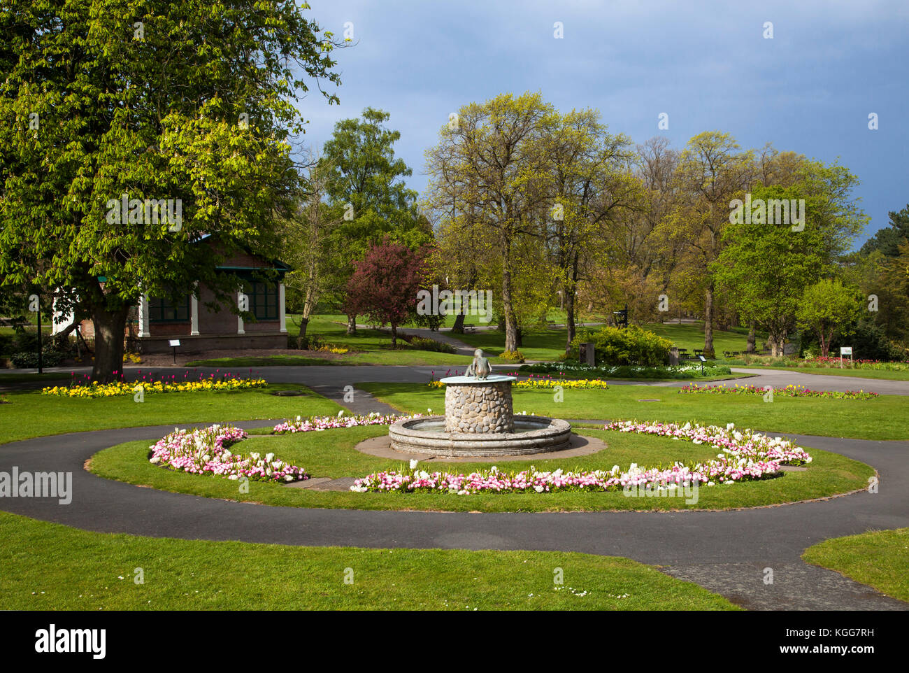 Valley gardens harrogate North Yorkshire Banque D'Images