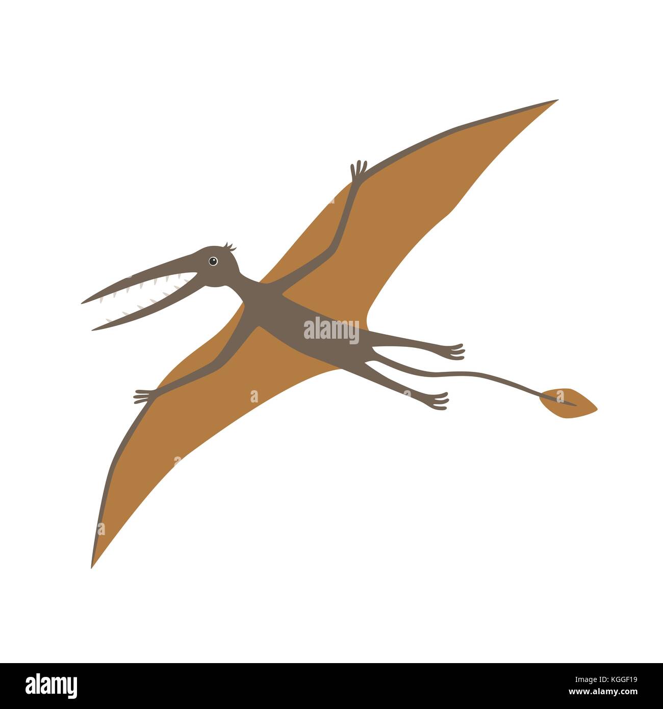 Dinosaure, rhamphorhynchus. vector illustration. Illustration de Vecteur