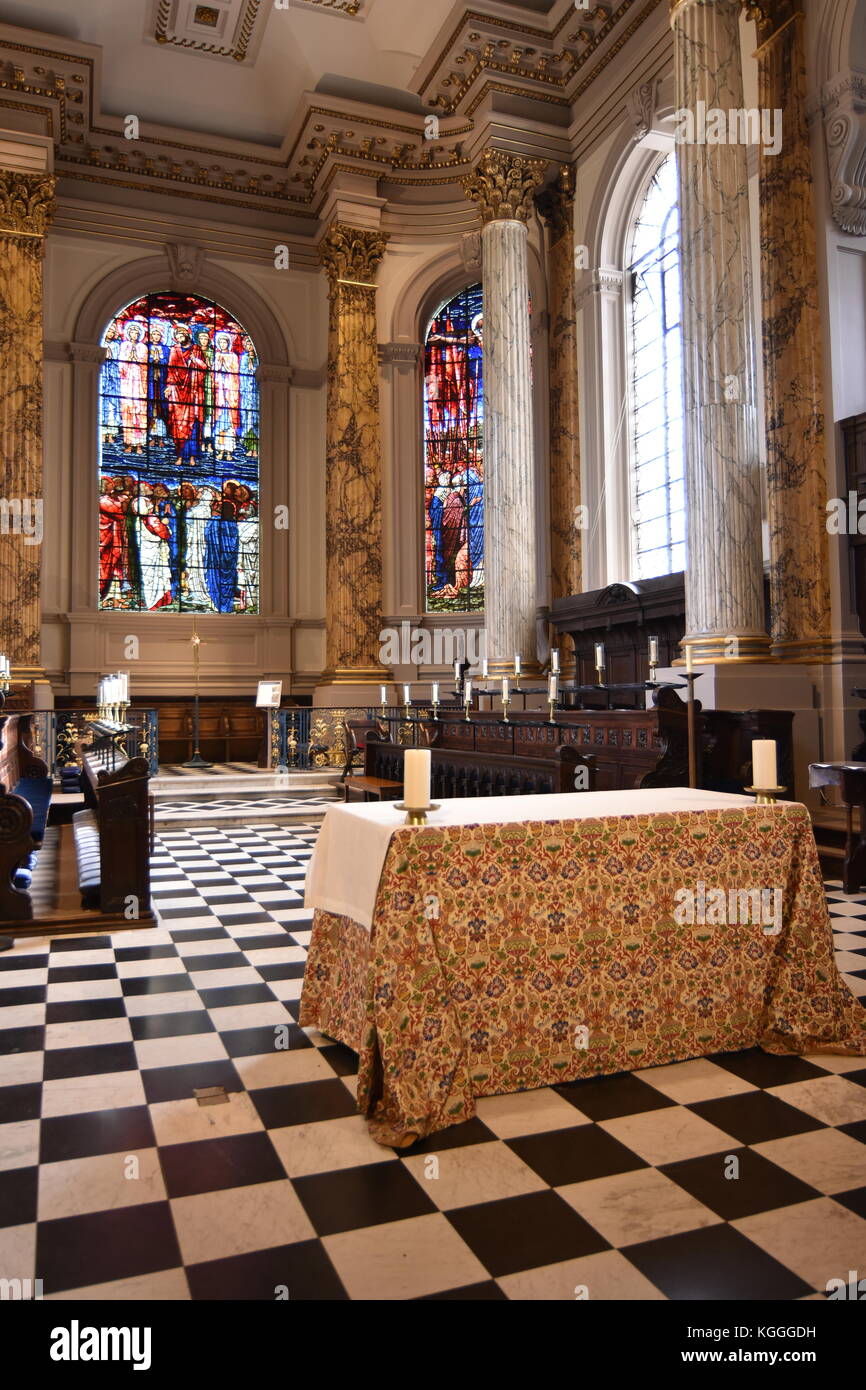 Intérieur de la cathédrale St philips Birmingham Banque D'Images