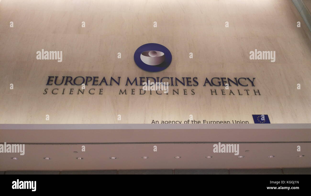 London,UK - circa 2017 oct - le siège social de l'Agence européenne des médicaments (EMA) dans la région de Canary Wharf, Londres. Après l'brexit, l'agence devra Banque D'Images