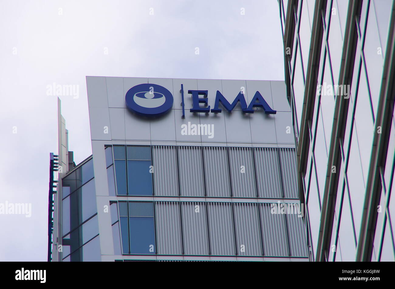 London,UK - circa 2017 oct - le siège social de l'Agence européenne des médicaments (EMA) dans la région de Canary Wharf, Londres. Après l'brexit, l'agence aura t Banque D'Images