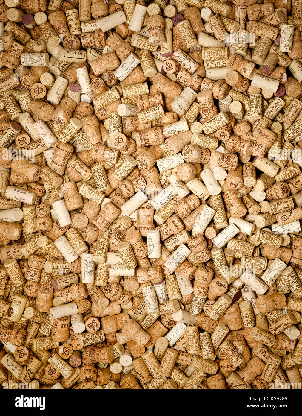 Lit de bouchons Banque D'Images