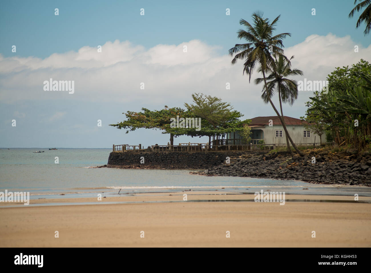 Plage du Roi, São Tomé e Prícipe Banque D'Images