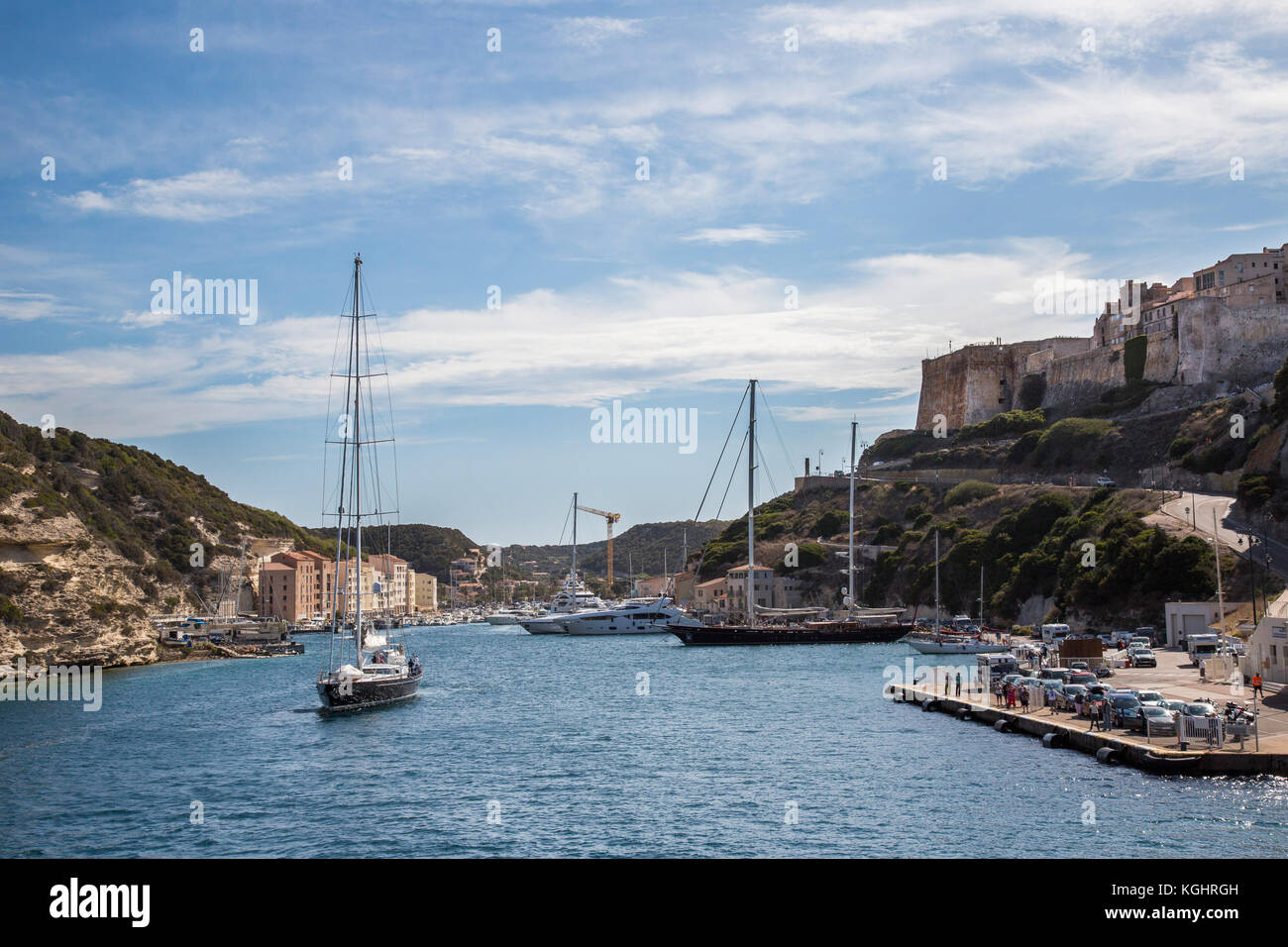 Le port de Bonifacio Banque D'Images