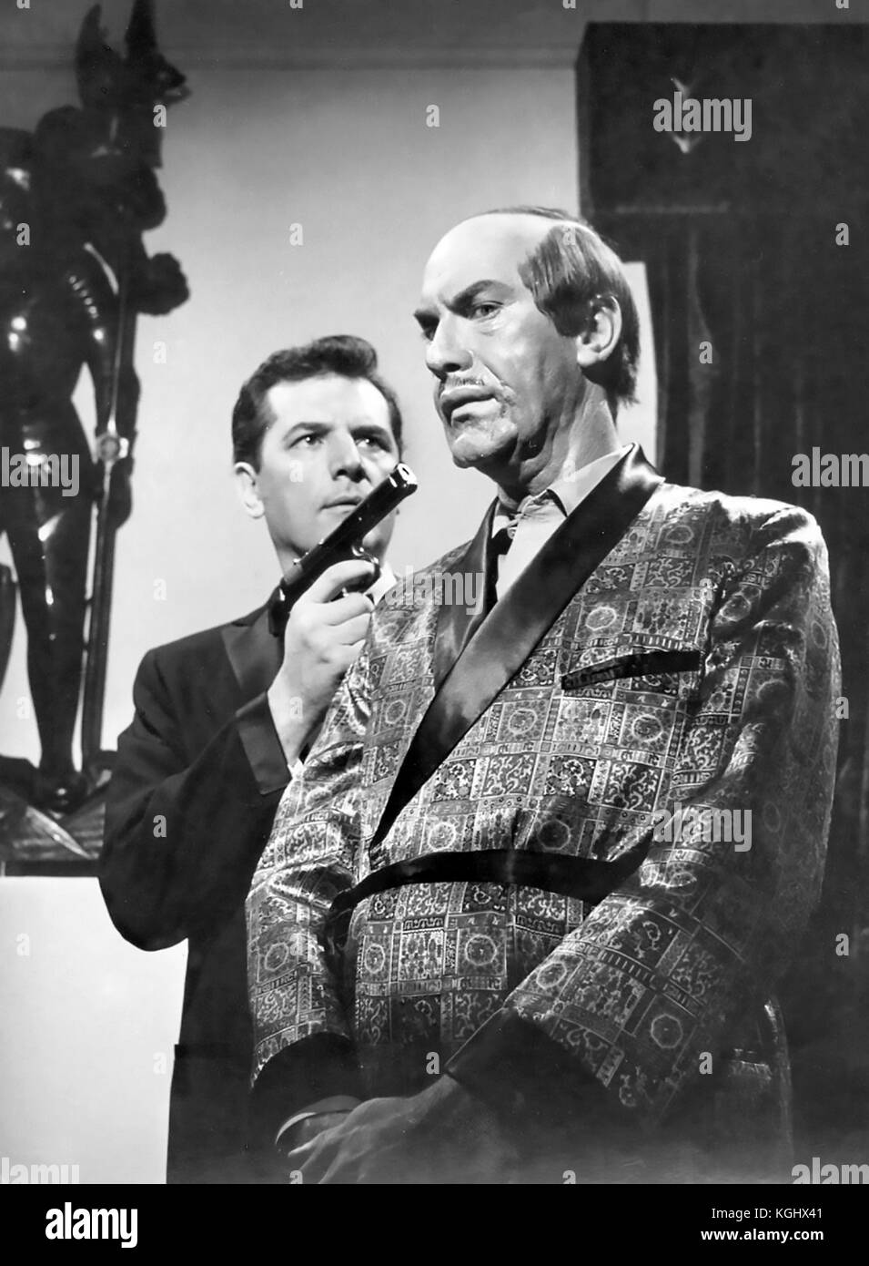 MISSION IMPOSSIBLE CBS TV SÉRIE 1966-1973. Martin Landau à droite et Steven Hill dans le premier épisode projeté le 17 septembre 1966 Banque D'Images