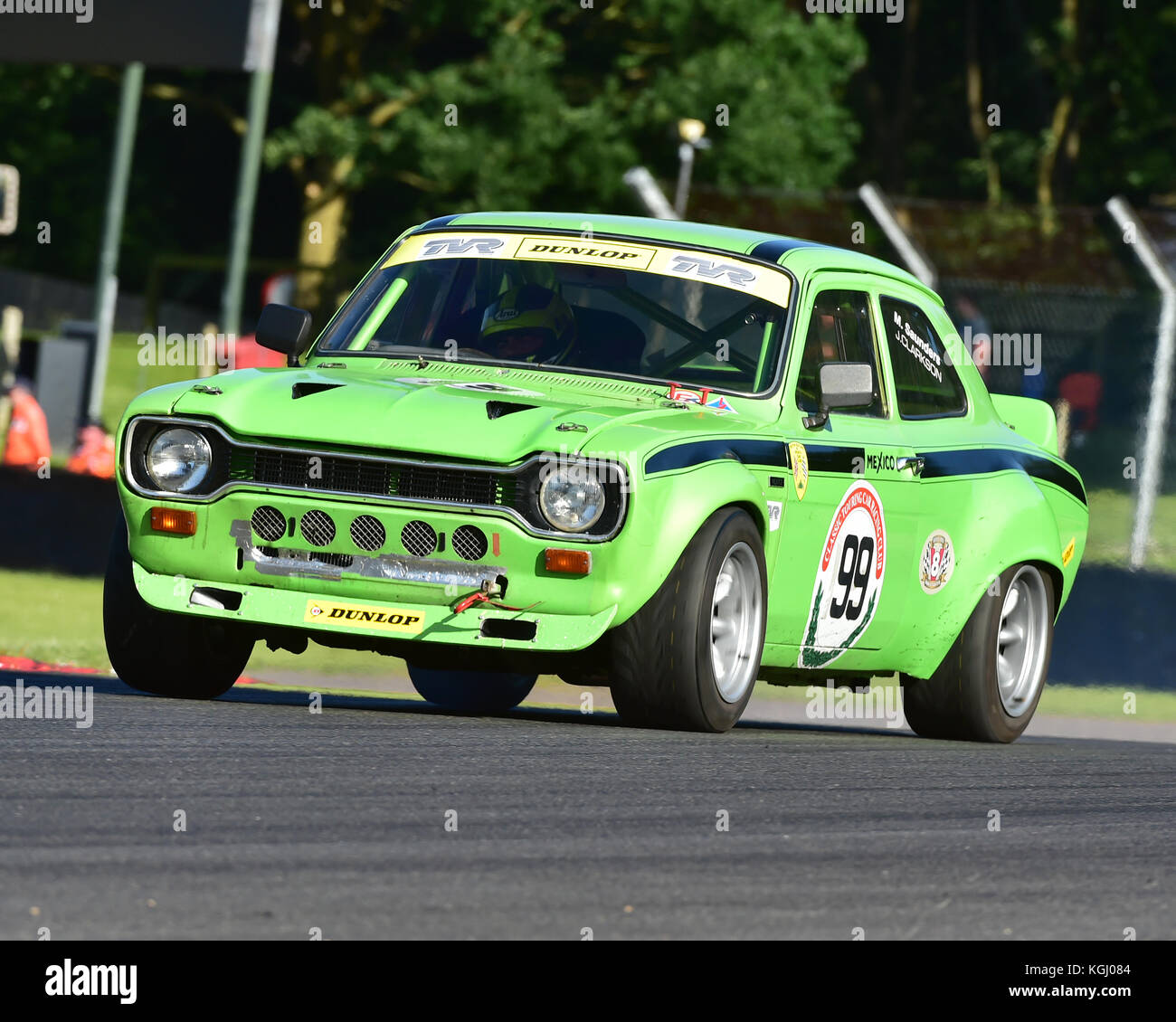 Michael Saunders, Ford Escort Mk1 Mexico, Bernies V8s, American Speedfest V, Brands Hatch, juin 2017, automobiles, Autosport, voitures, course, circuit En Banque D'Images