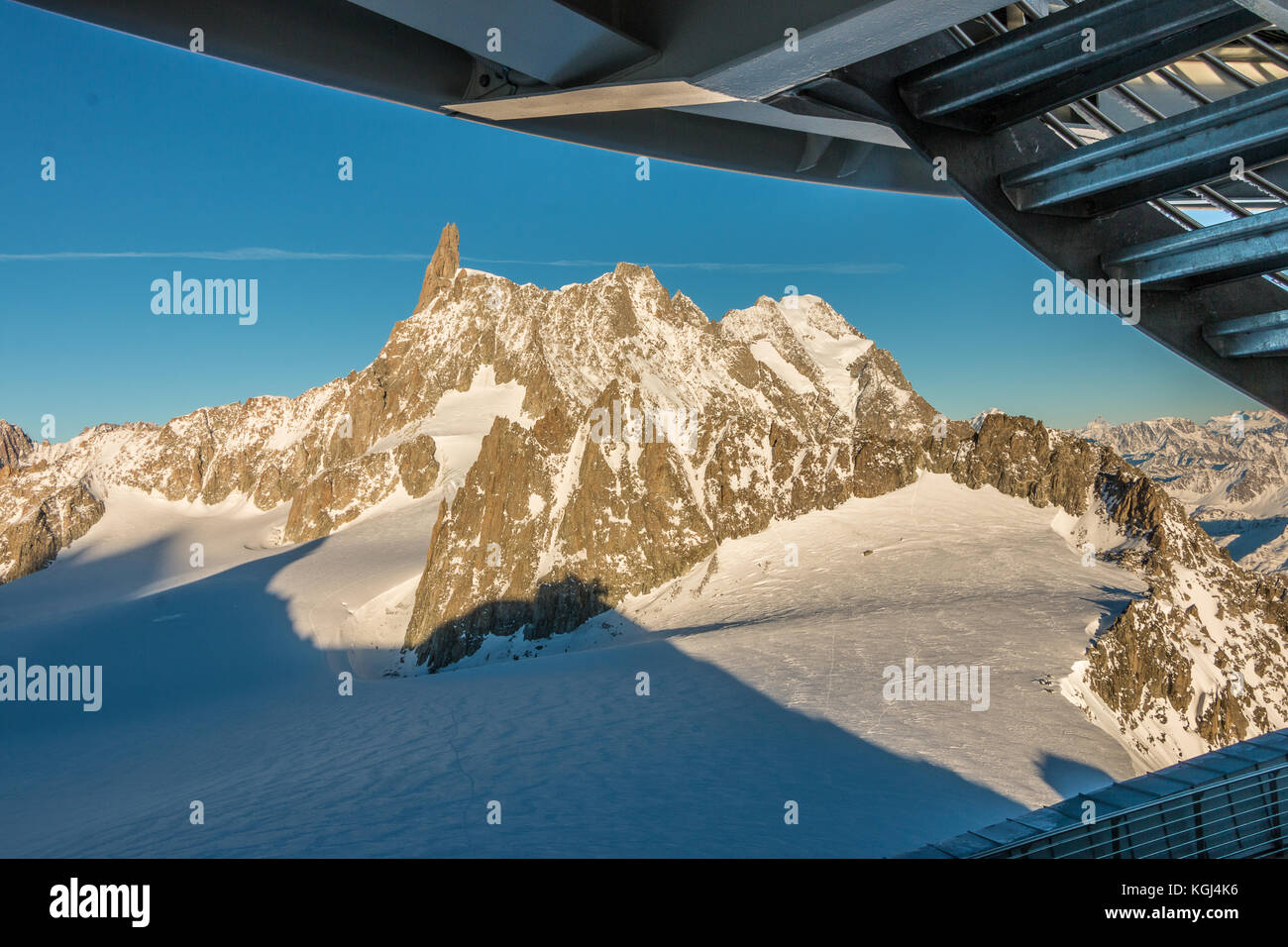 Skyway Monte Bianco Mont Blanc Alpes montagne vallée d'Aoste Italie Banque D'Images
