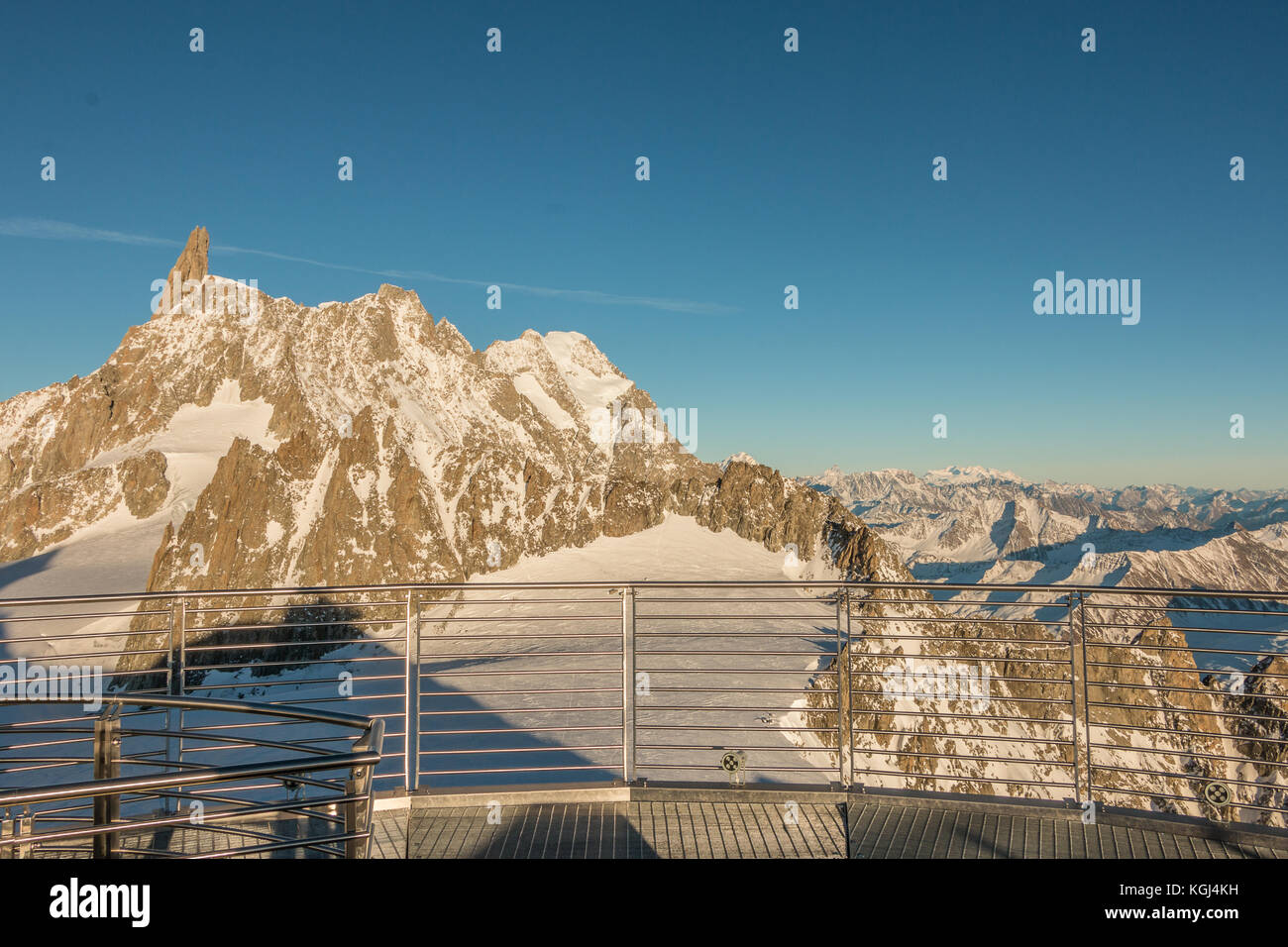 Skyway Monte Bianco Mont Blanc Alpes montagne vallée d'Aoste Italie Banque D'Images