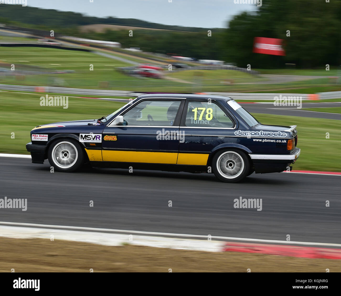 Justin Turner, BMW E30 320i, Pneus Toyo, la production BMW Championship, Deutsche Fest, Brands Hatch, Août, 2017, Christian Jacq, voitures, contrôle du circuit de course, voiture Banque D'Images