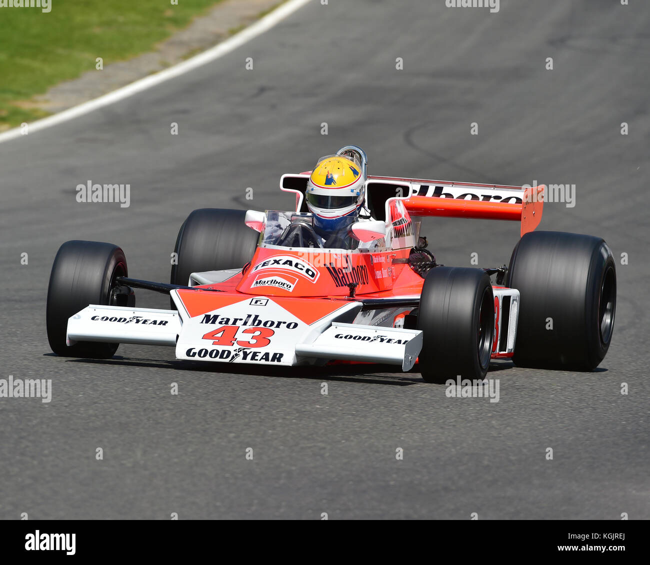 Charles Nearburg, McLaren M23, maîtres de la FIA de Formule 1 historiques, Masters Festival Historique, Brands Hatch, mai 2017. Brands Hatch, classic Banque D'Images