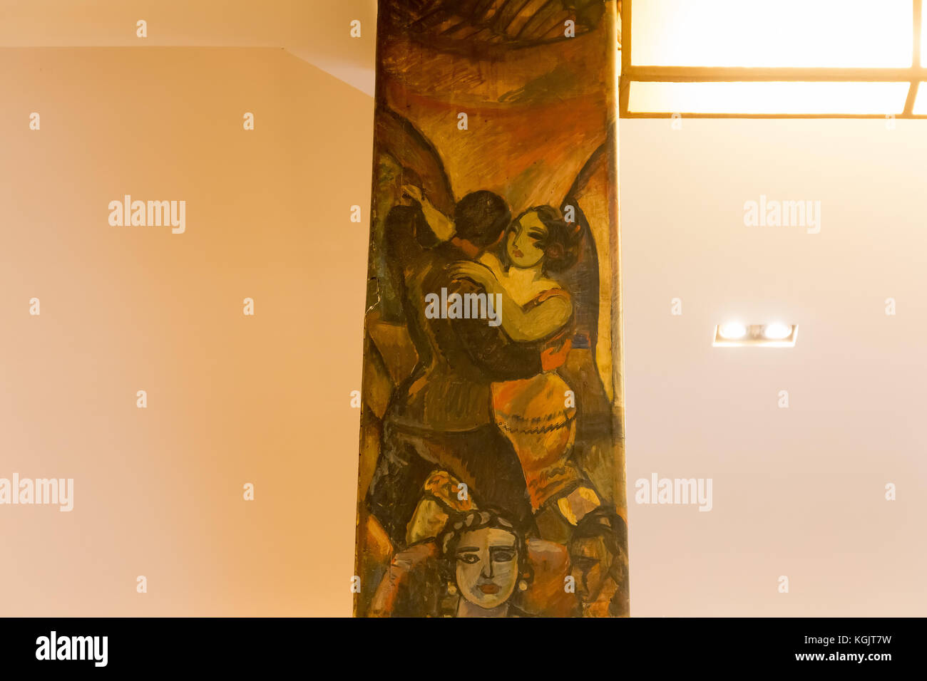 Intérieur du célèbre restaurant La Coupole, Paris - Montparnasse, France Banque D'Images