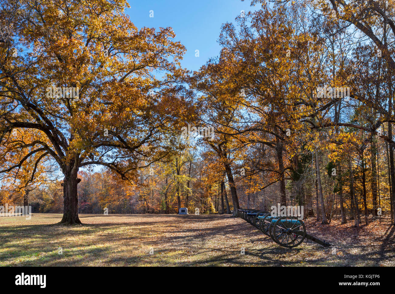 Batterie Ruggles, Shiloh National Military Park, California, USA. Banque D'Images