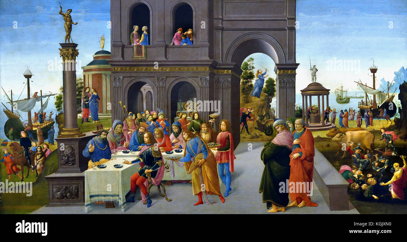 Les Argonautes en Colchide, 1487, Bartolomeo di Giovanni, début, Renaissance, Italienne, peintre, école florentine, d'environ 1488 , active - 1501, l'Italie, l'italien, Florence. Banque D'Images