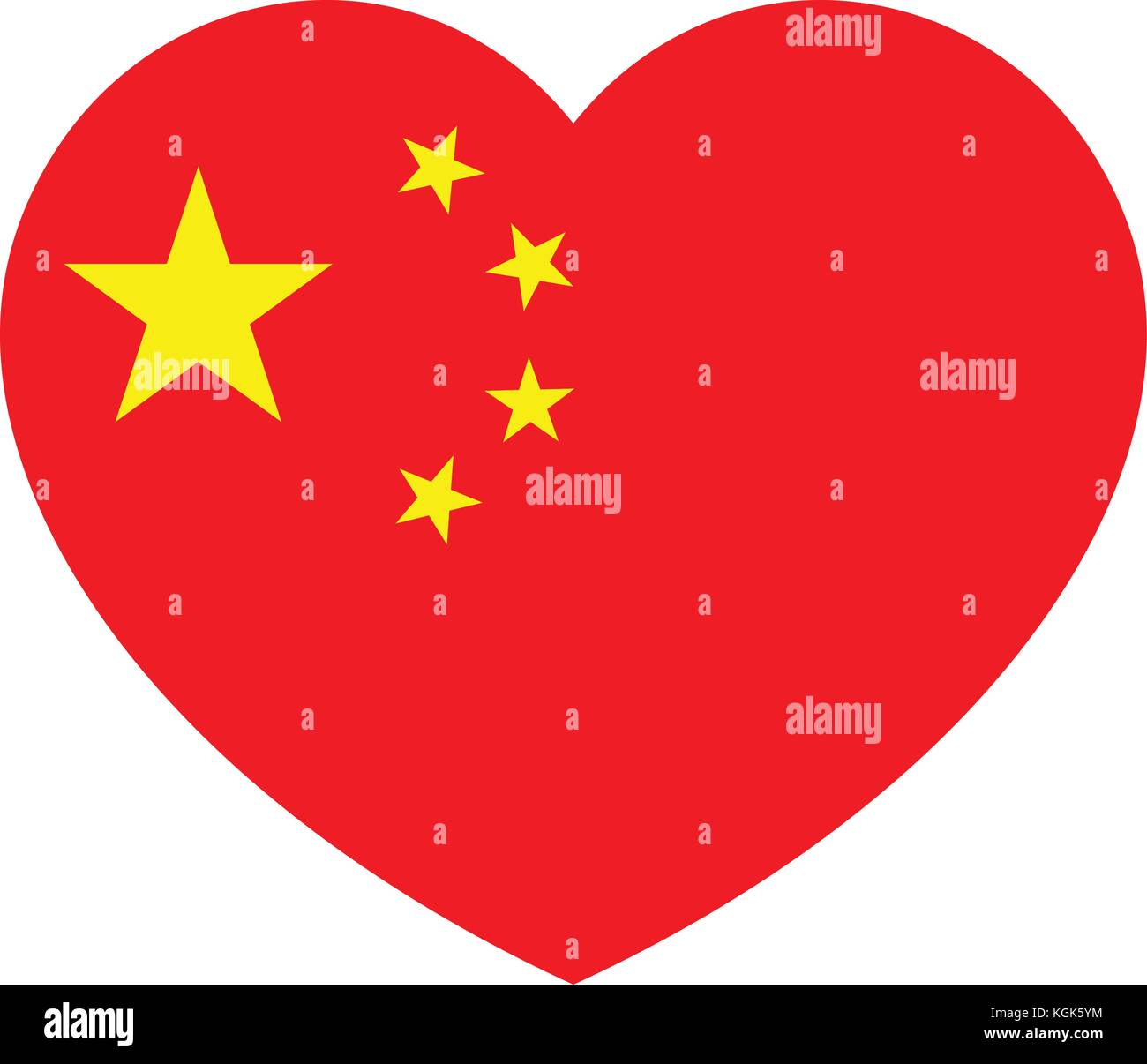 Au cœur du pavillon de la Chine, drapeau chinois vector illustration. Illustration de Vecteur