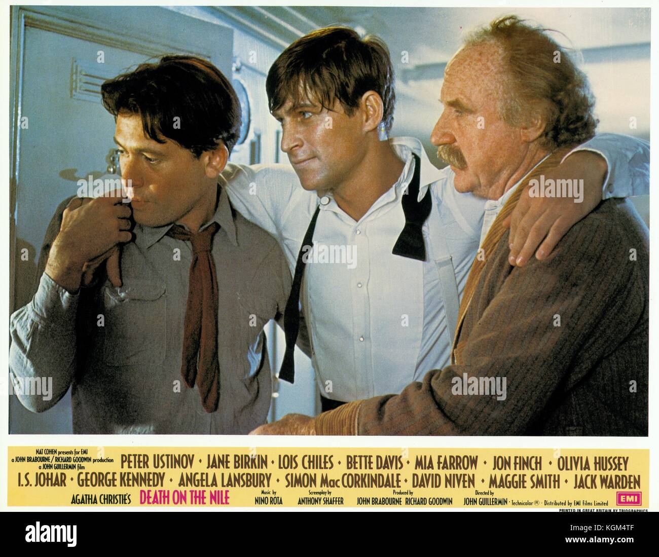 Mort sur le Nil (1978) , Simon MacCorkindale , Jon Finch , Jack Warden Date : 1978 Banque D'Images