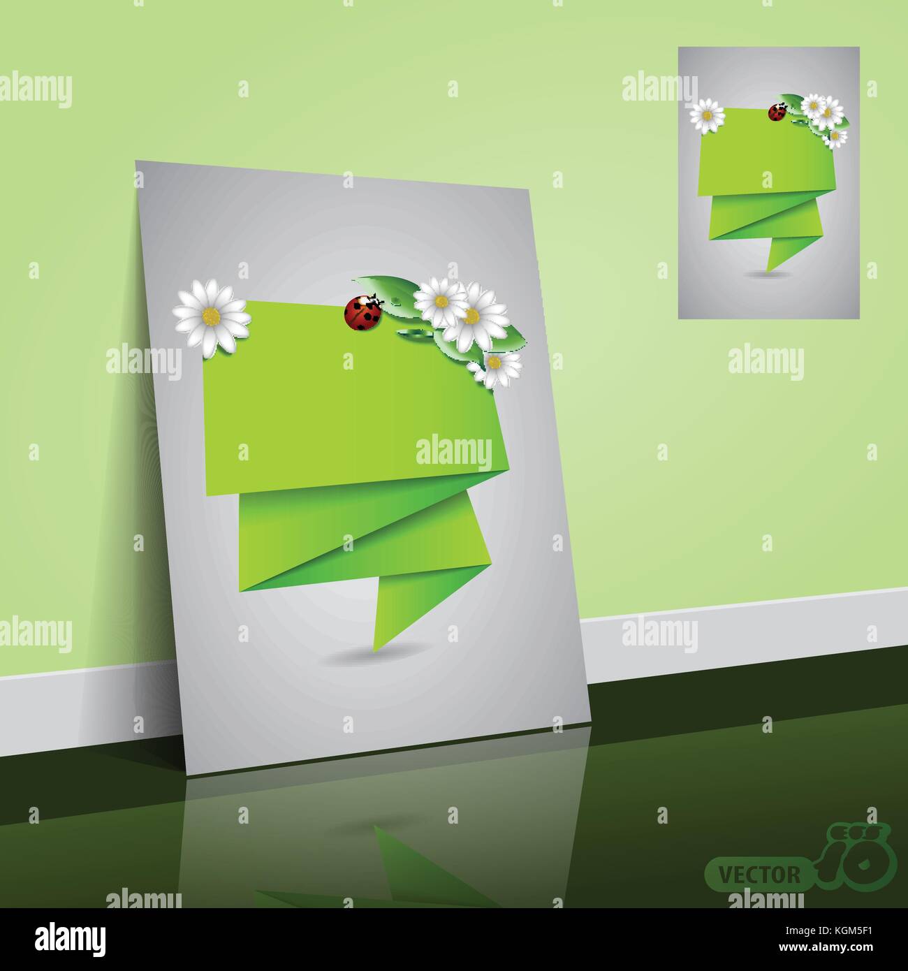 Green abstract floral moderne écologique naturel concept commercial dossier, brochure, dépliant, brochure, document ou modèle de couverture de livre vecteur de mise en page Illustration de Vecteur