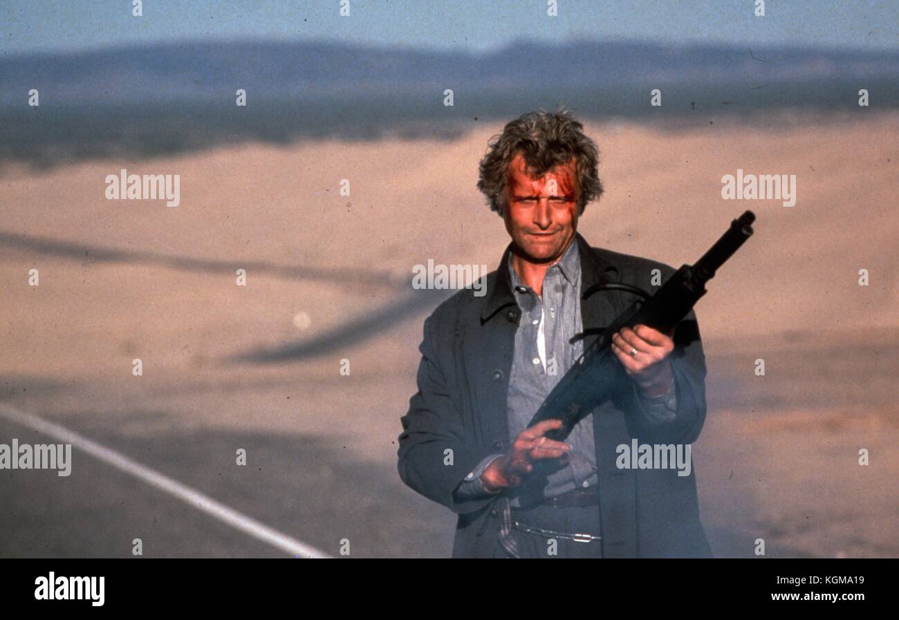 L'Hitcher (1986) Rutger Hauer Date : 1986 Banque D'Images