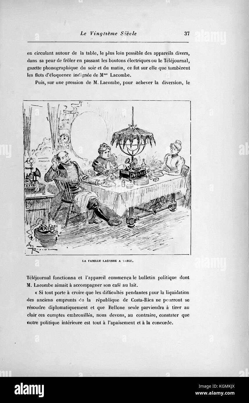 Albert Robida - page 57 Le vingtième siècle la vie électrique, 1893 Banque D'Images