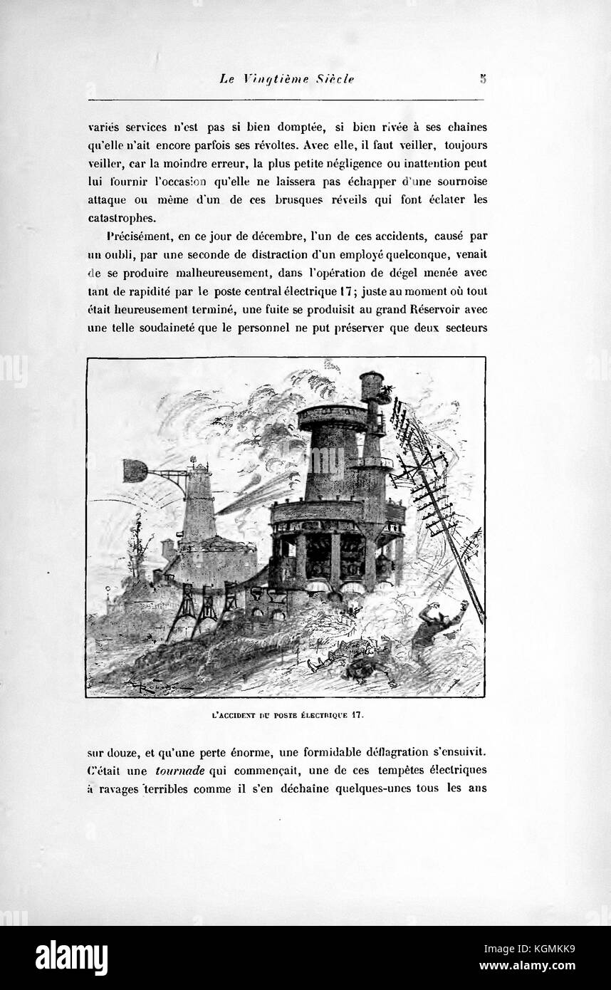 Albert Robida - page 17 Le vingtième siècle la vie électrique, 1893 Banque D'Images
