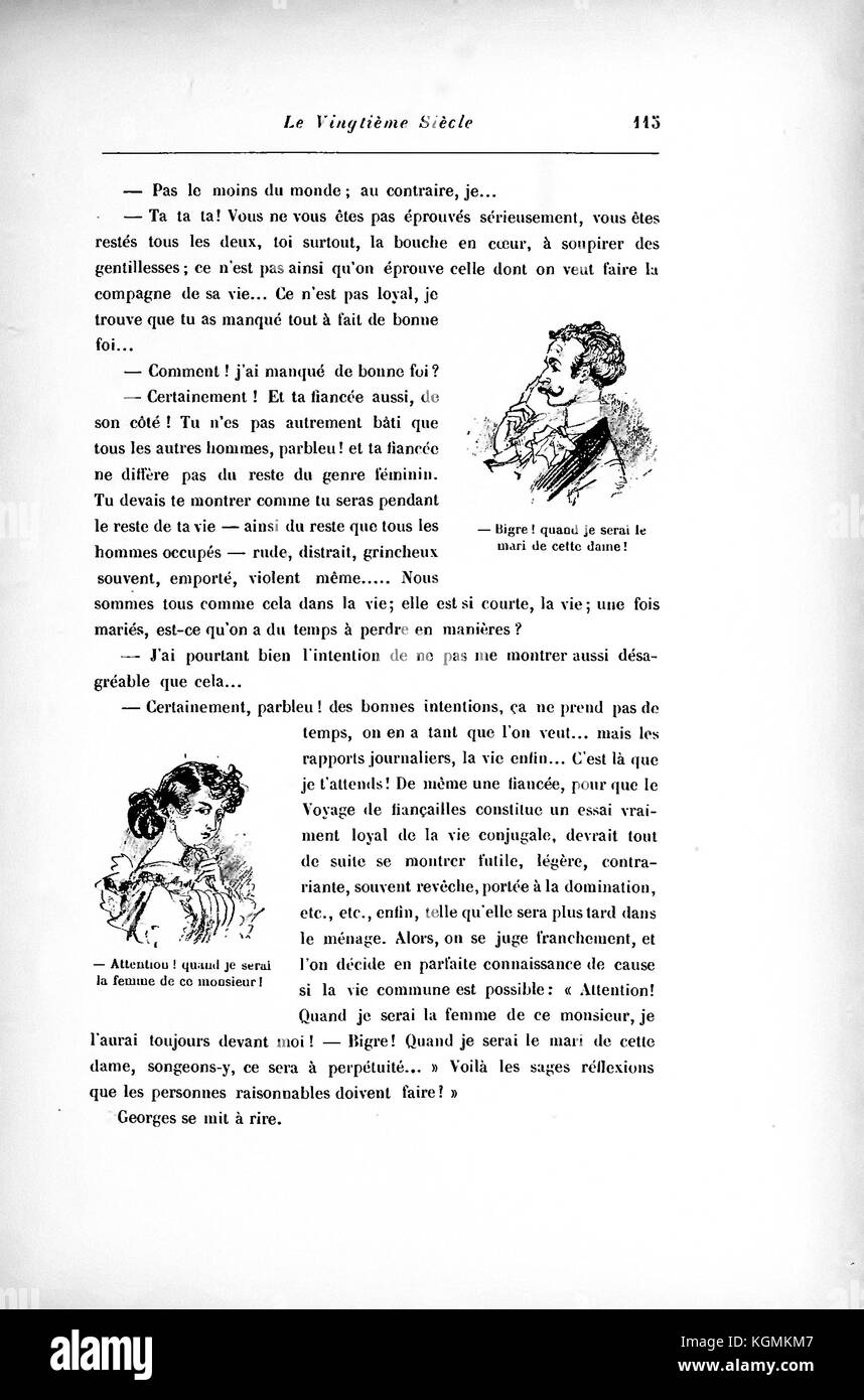 Albert Robida - page 155 Le vingtième siècle la vie électrique, 1893 Banque D'Images