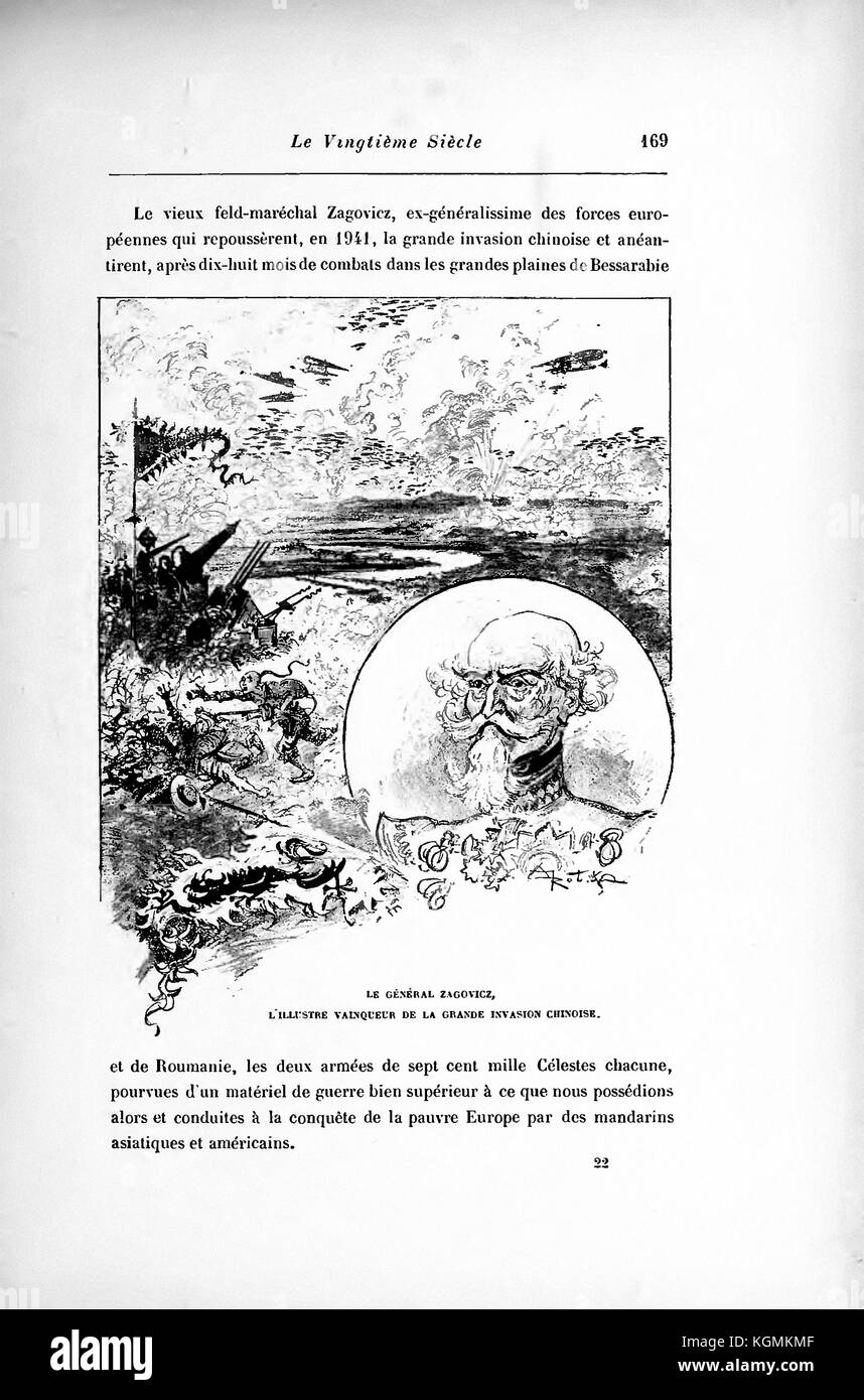 Albert Robida - page 223 Le vingtième siècle la vie électrique, 1893 Banque D'Images