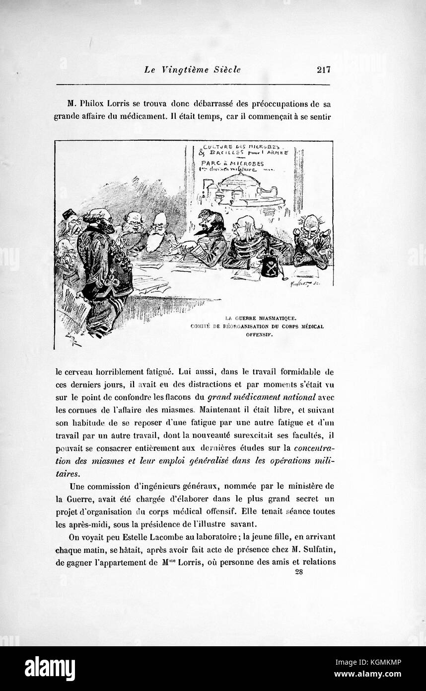 Albert Robida - page 283 Le vingtième siècle la vie électrique, 1893 Banque D'Images