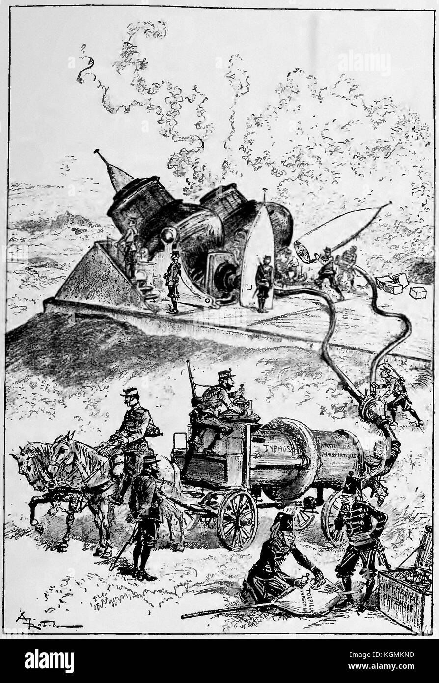 Albert Robida Le vingtième siècle - la vie électrique, 1893 (page 291 ) Banque D'Images