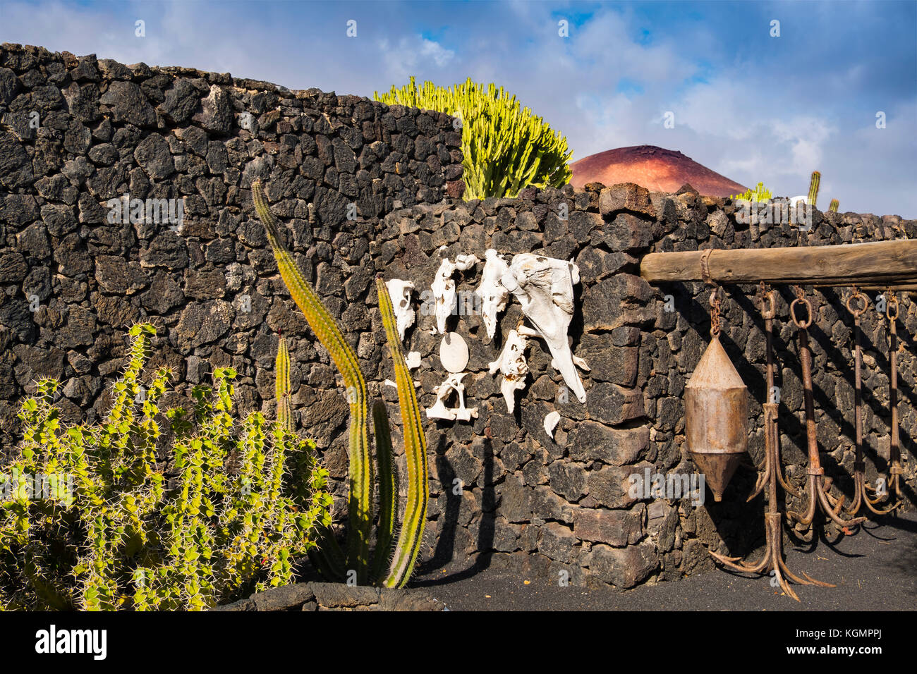 Fondation Cesar Manrique à Taiche. Île de Lanzarote. Îles Canaries Espagne. Europe Banque D'Images