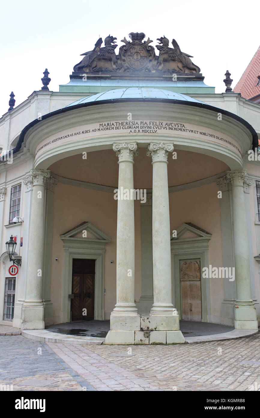 Maria Theresia pia felix augusta église à Prague, République tchèque Banque D'Images