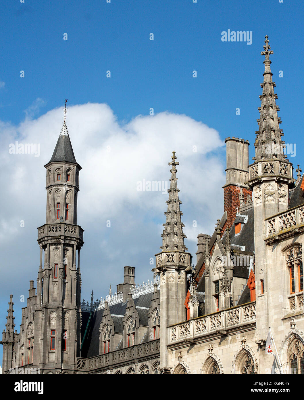 Le centre historique de Bruges, Belgique, au patrimoine mondial de l'UNESCO Banque D'Images