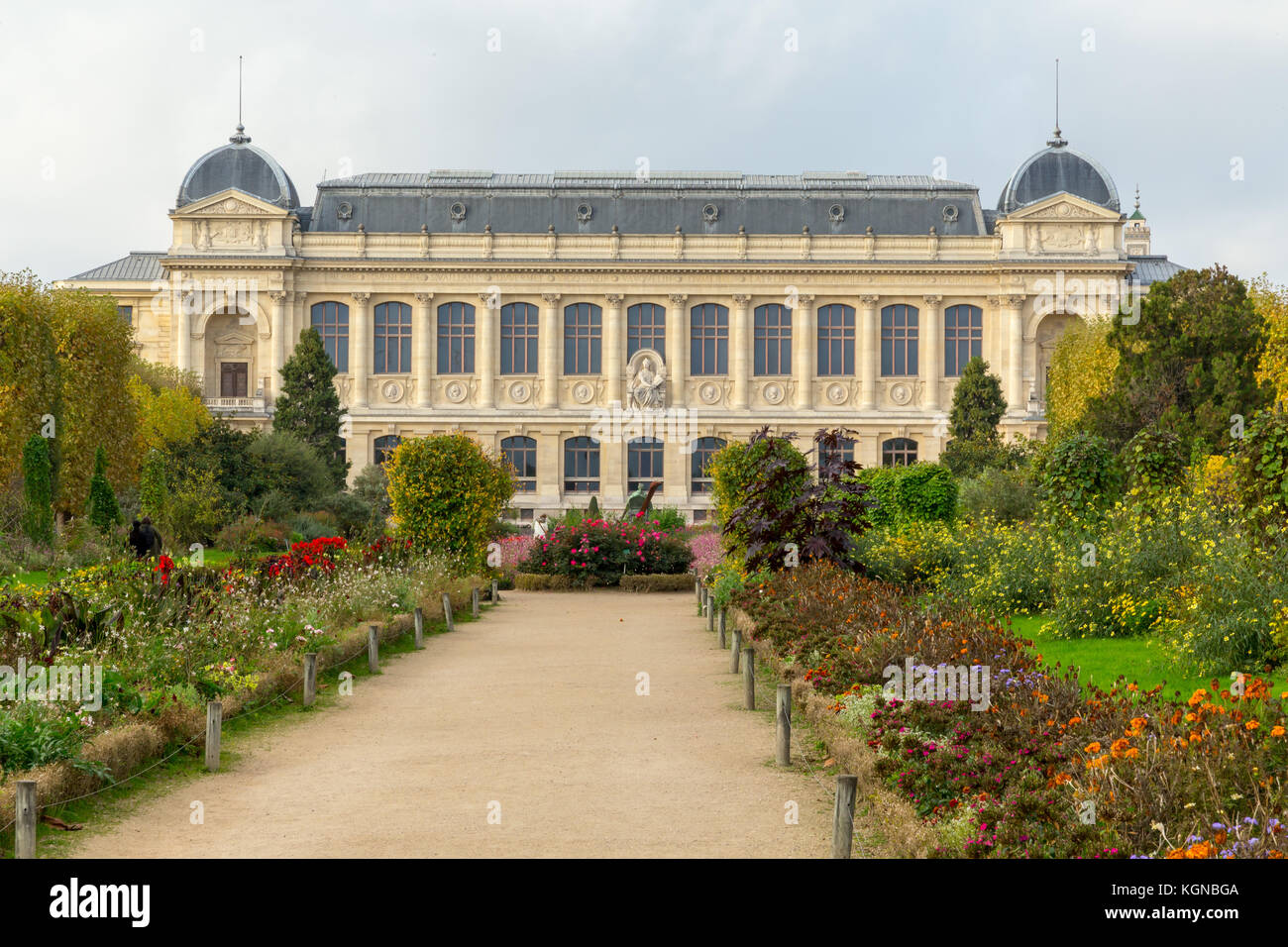 Glasshouse, Musée d'Histoire Naturelle, le jardins des plantes et la Grande Galerie, Paris, France. Banque D'Images